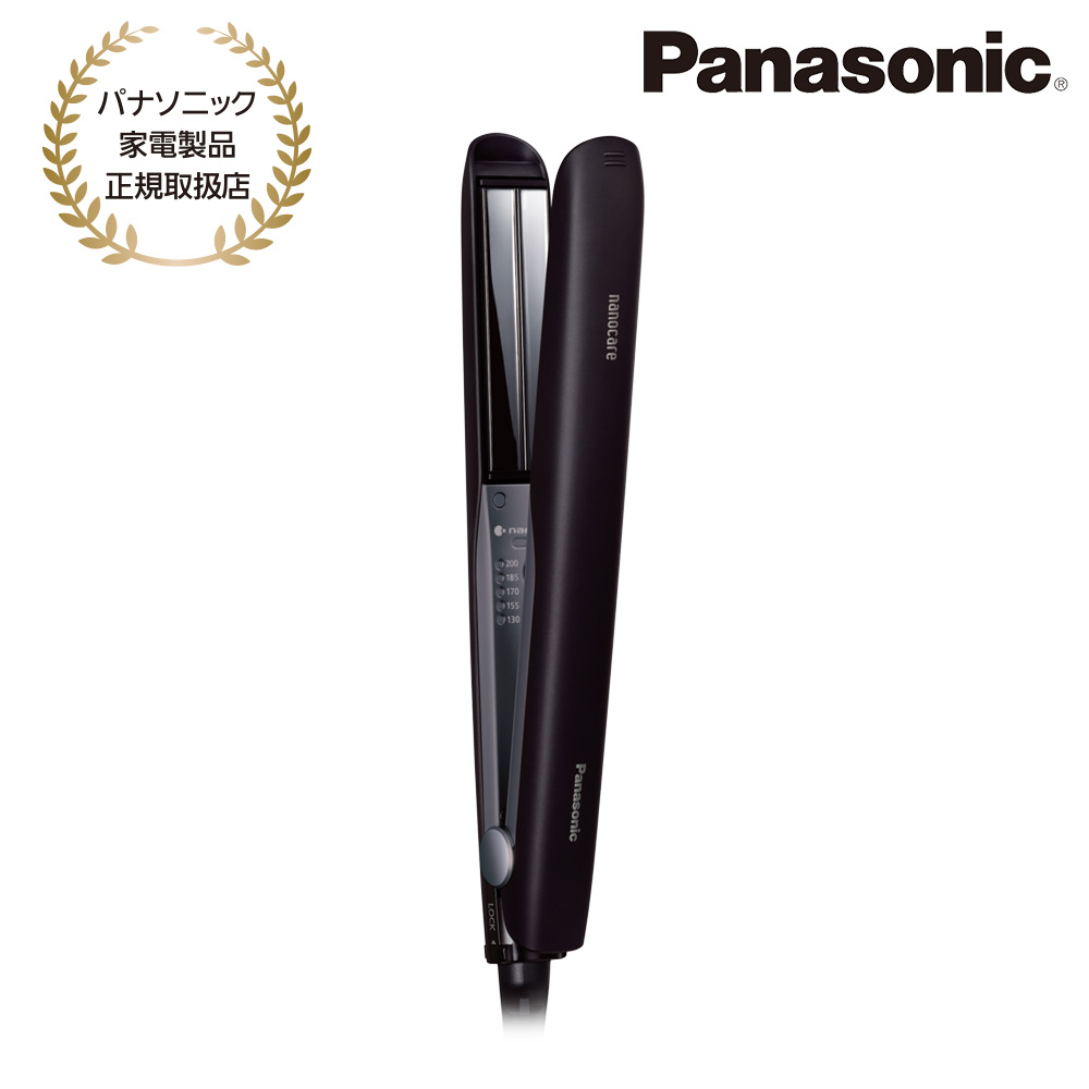 Panasonic [EH-HS0J-K] ストレートアイロン ナノケア(黒)