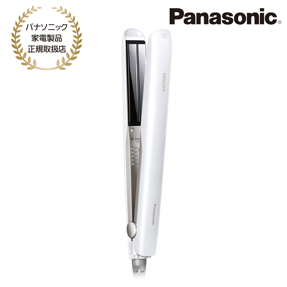 Panasonic [EH-HS0J-W] ストレートアイロン ナノケア(白)