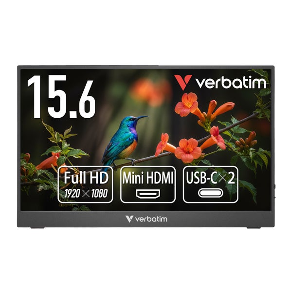 Verbatim [PMM15NV2] ポータブルモニター 15.6型/1920×1080/Mini HDMI